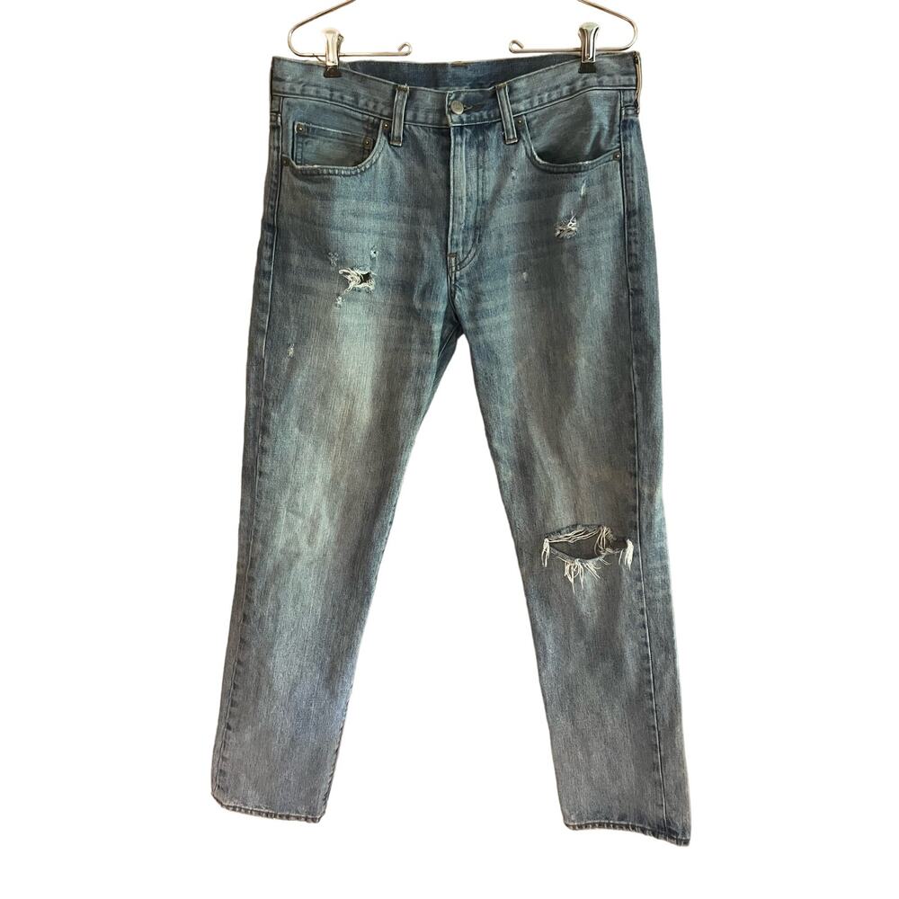 J Crew 770 Jeans Men's 32x32 Blue Straight Denim Pants Stretch Adult